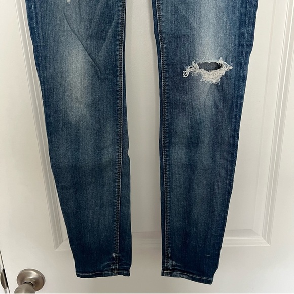 Women’s Hudson medium wash distressed Krista super skinny jeans size 27 - Picture 3 of 7